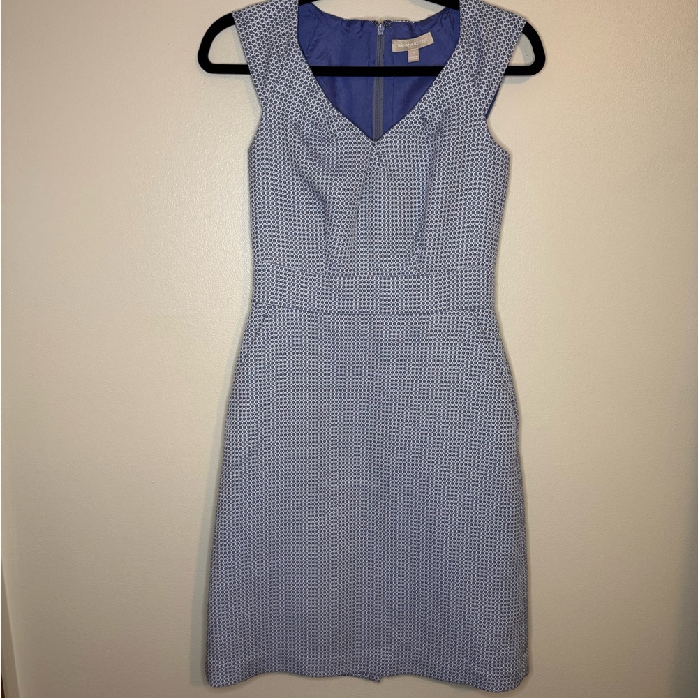 Banana Republic Blue Patterned Mini‎ Dress